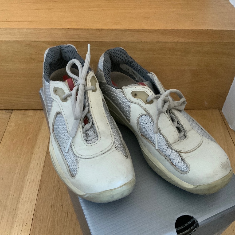 Prada stone Americas Cup leather shoes 7.5